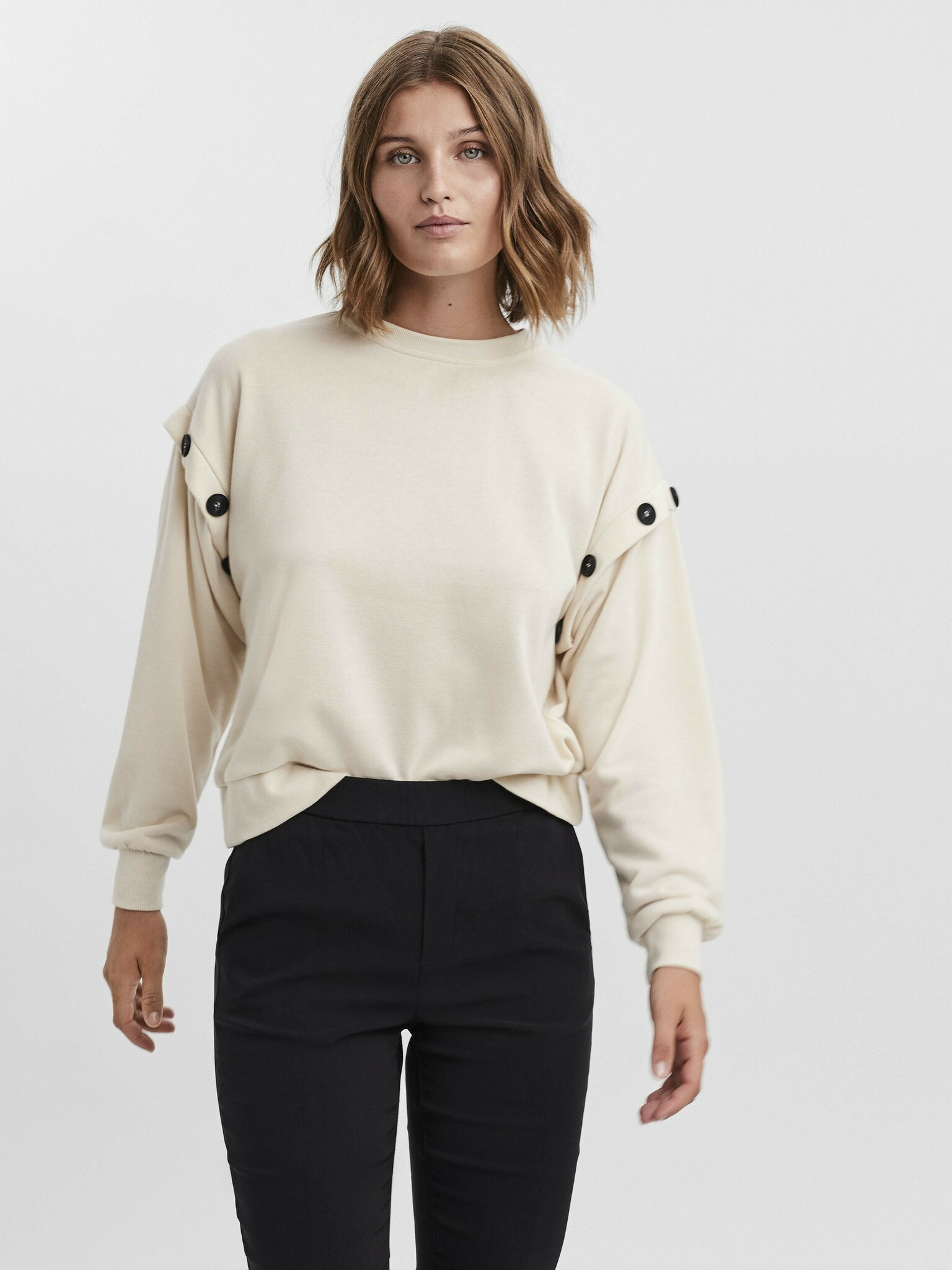 Vero Moda Sweatshirt Byal - Pepit.bg