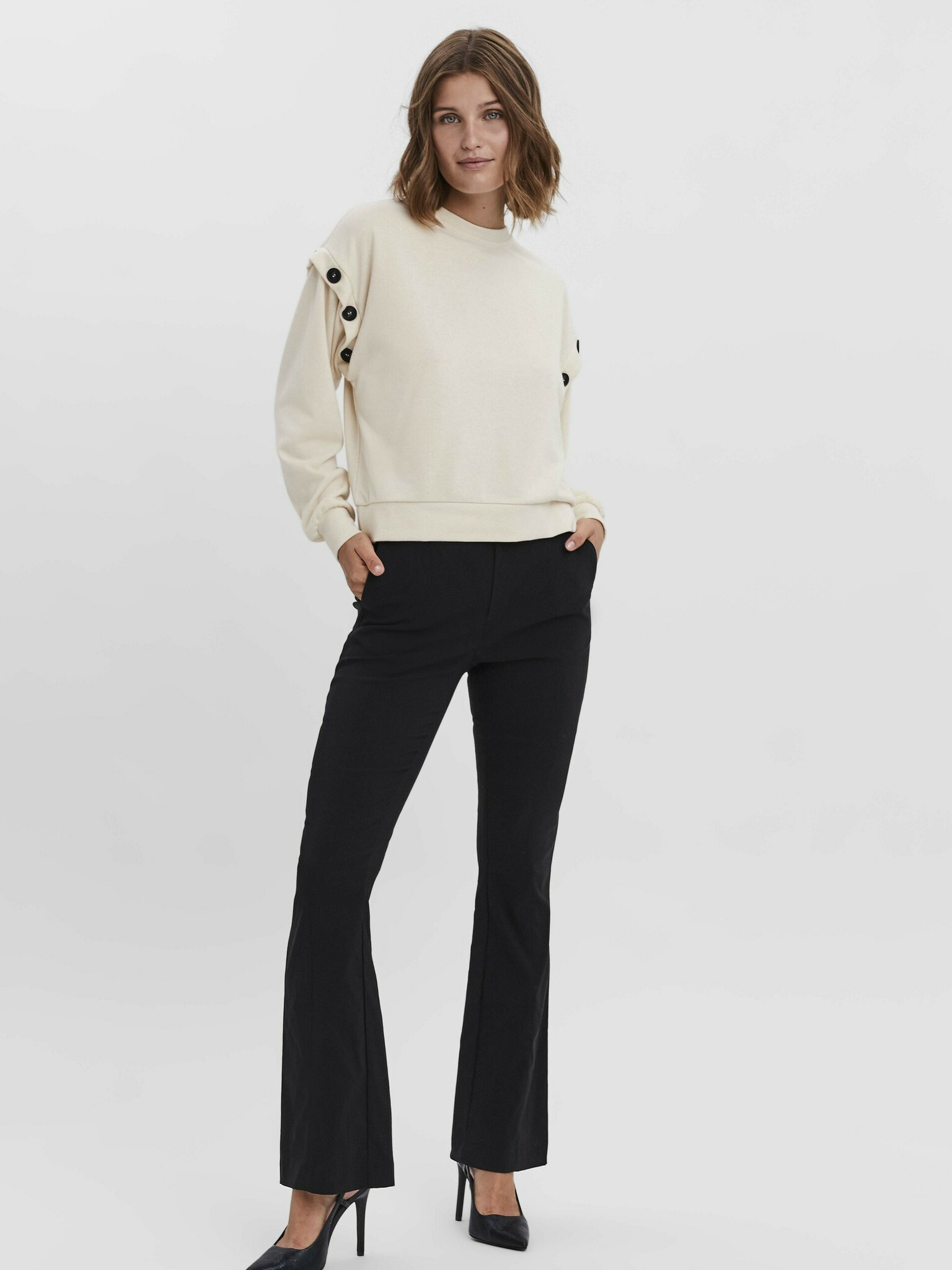 Vero Moda Sweatshirt Byal - Pepit.bg