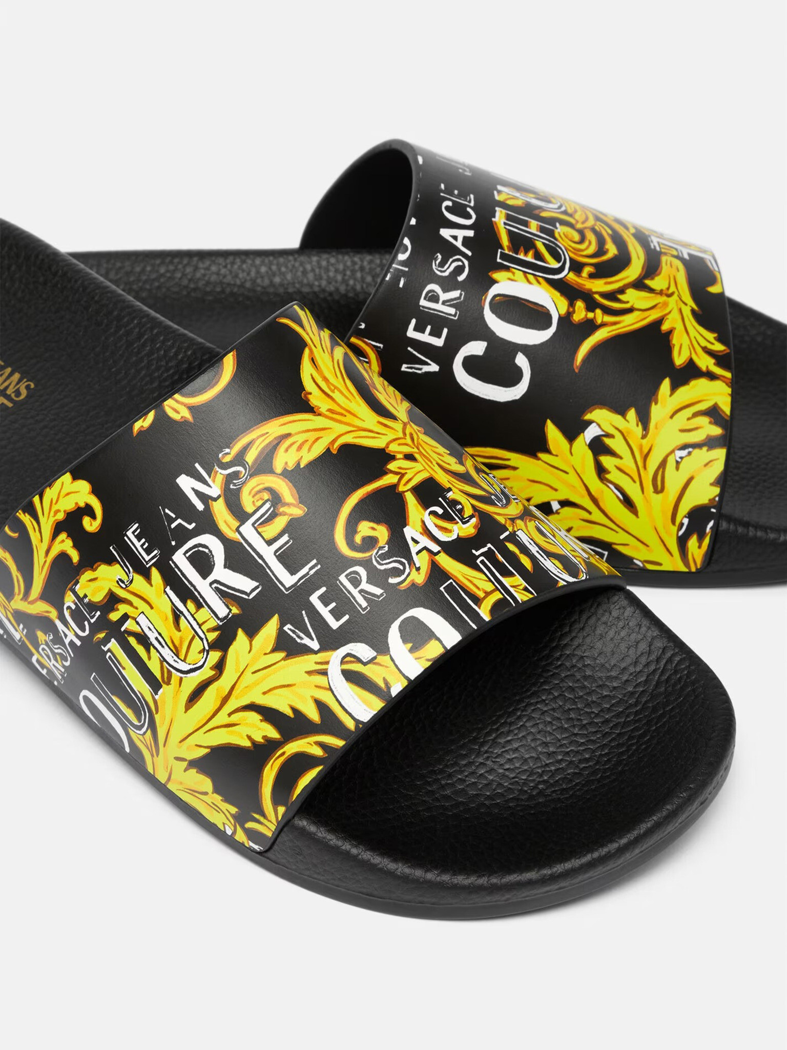 Versace Jeans Couture Fondo Slide Пантофи Cheren - Pepit.bg