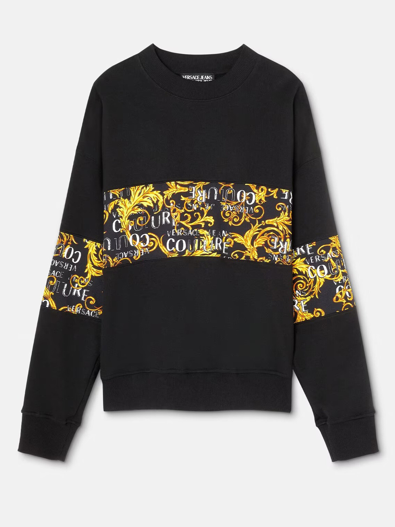 Versace Jeans Couture Sweatshirt Cheren - Pepit.bg