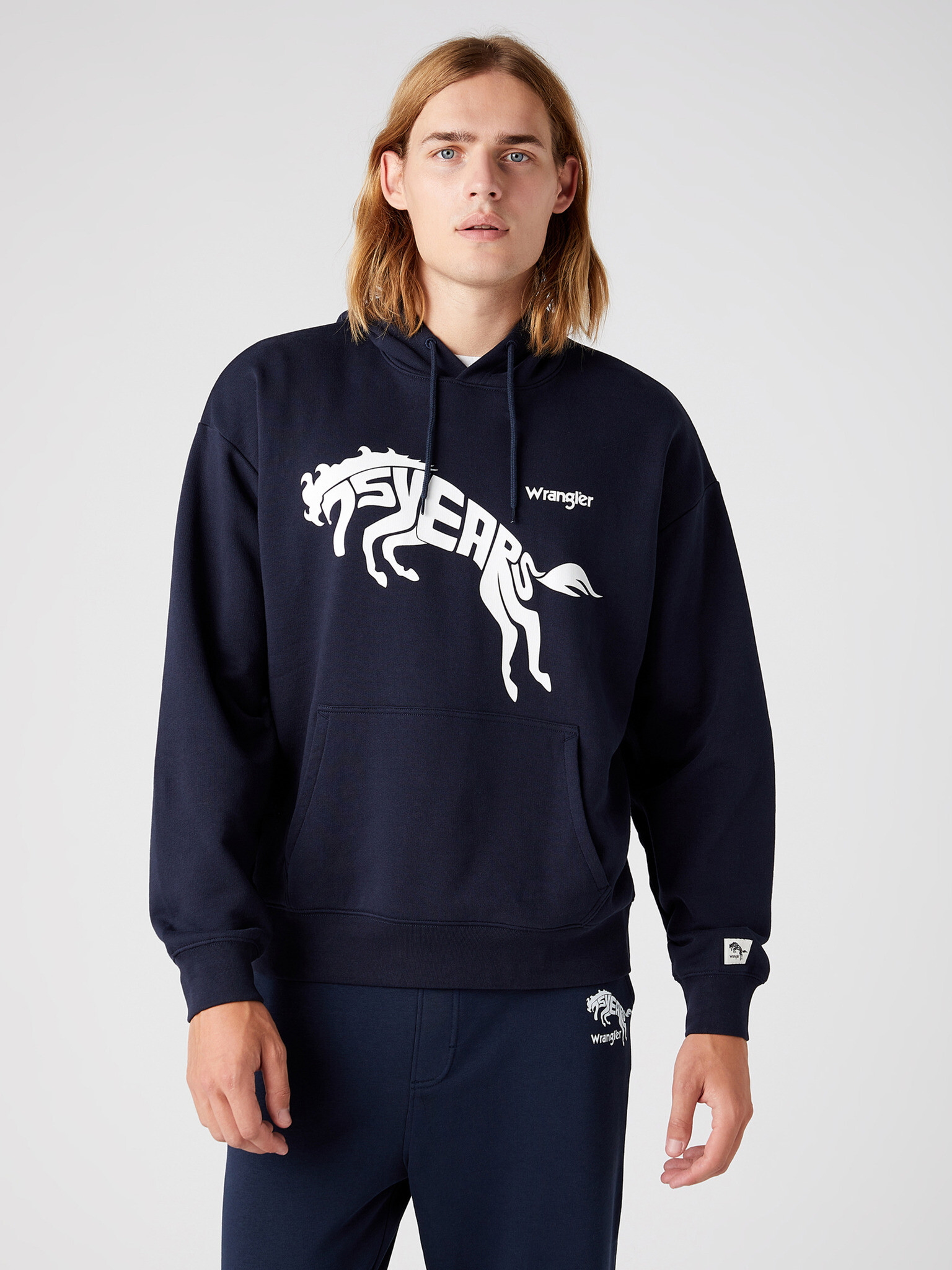 Wrangler Sweatshirt Cheren - Pepit.bg