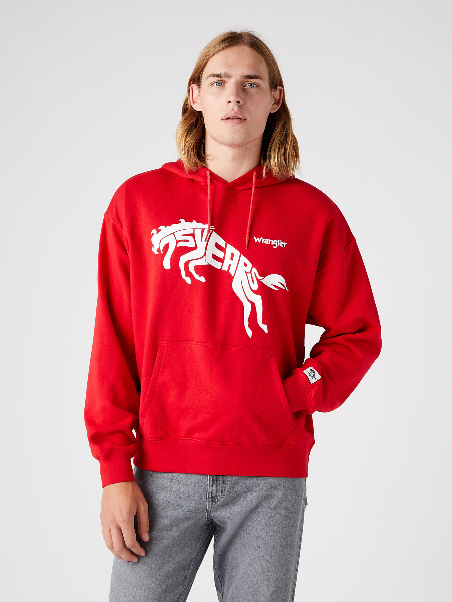 Wrangler Sweatshirt Cherven - Pepit.bg