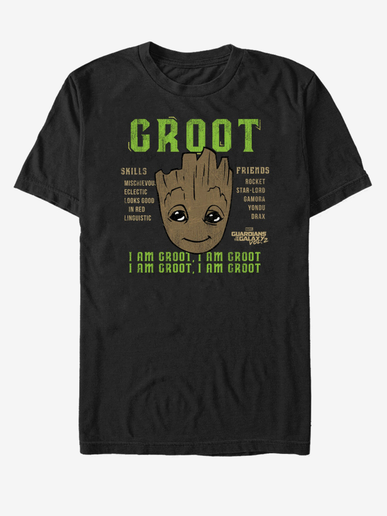 ZOOT.Fan I Am Groot Strážci Galaxie vol. 2 Marvel T-shirt Cheren - Pepit.bg