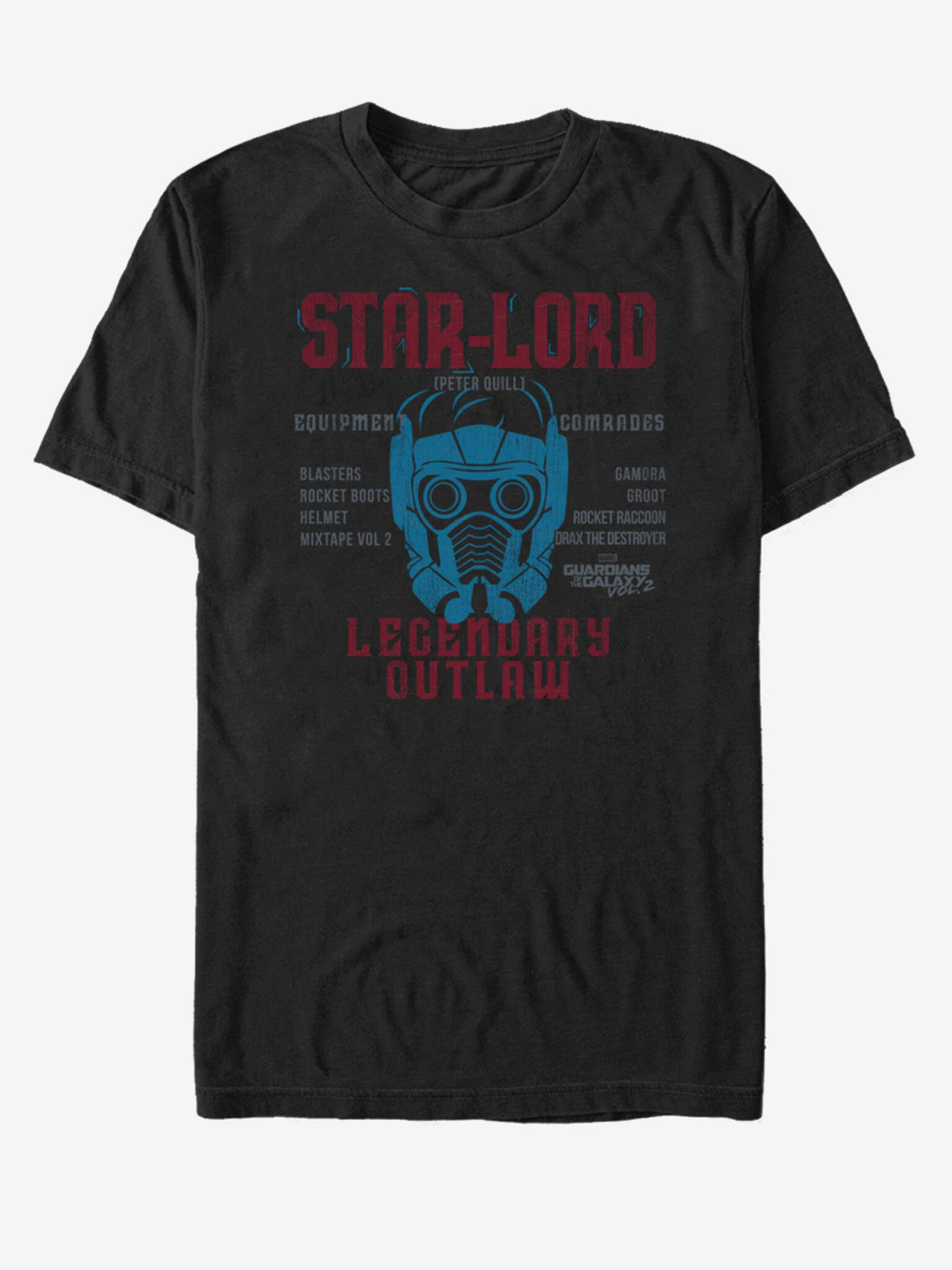 ZOOT.Fan Marvel Star-Lord Strážci Galaxie T-shirt Cheren - Pepit.bg