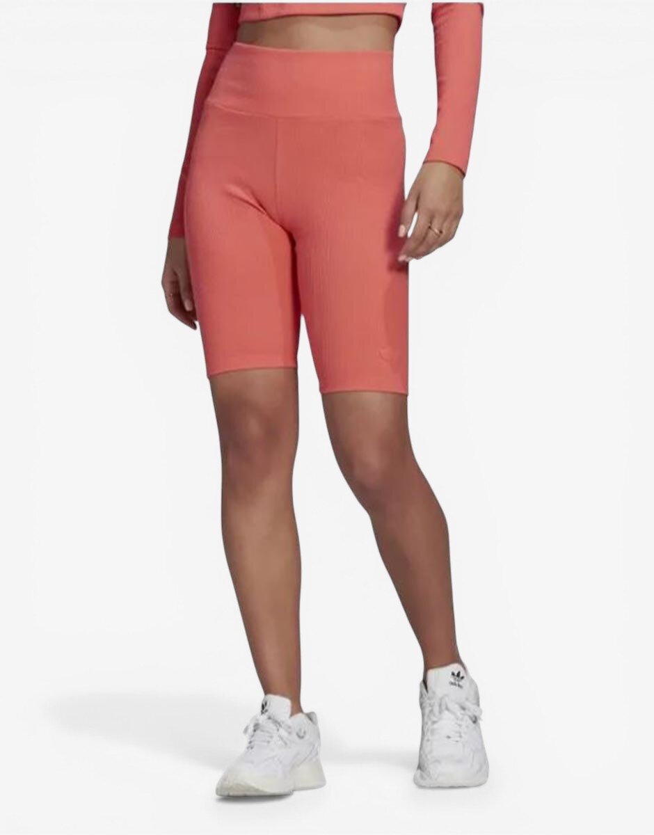 adidas 2 Colored Rib Short Tights Pink