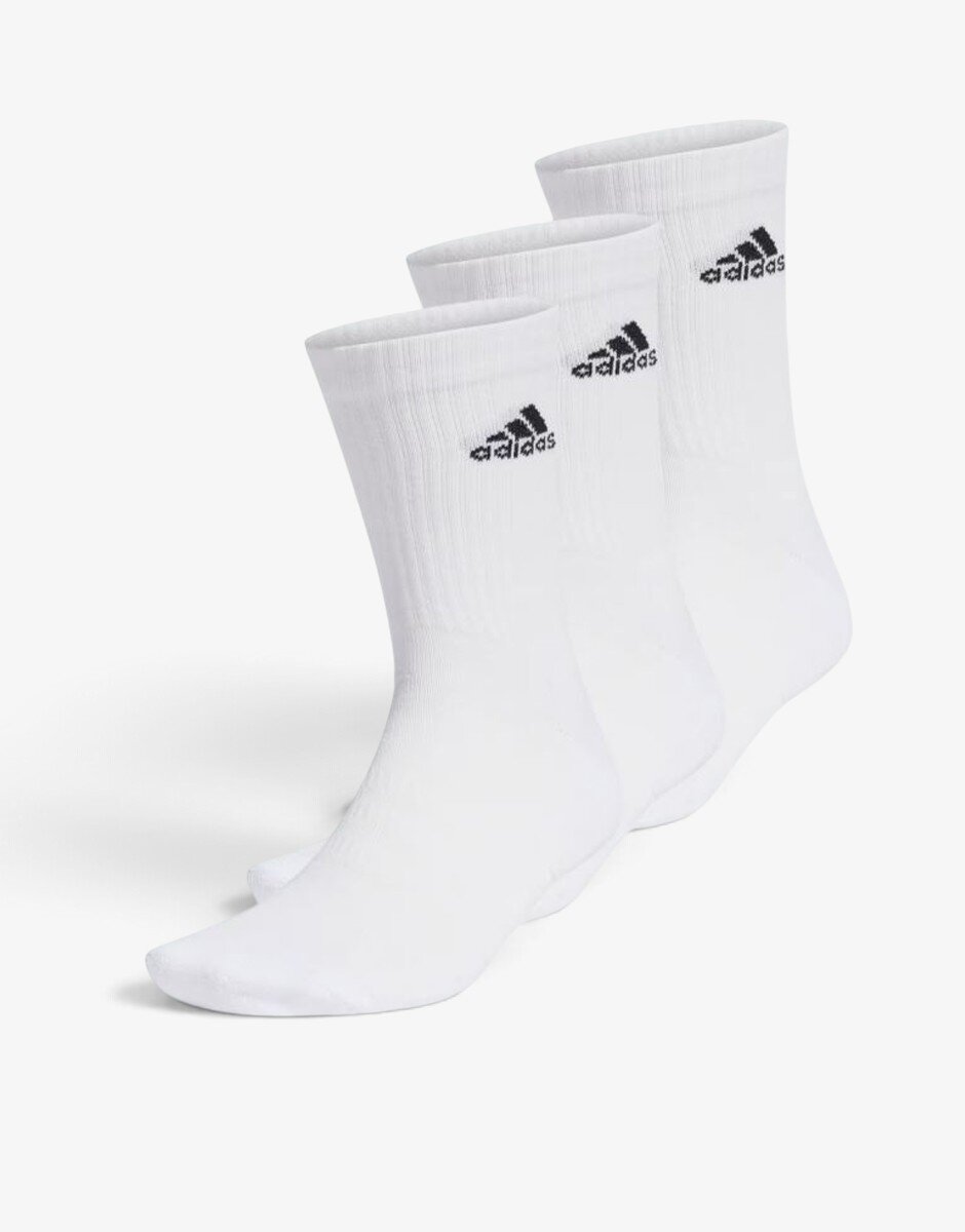 adidas 3 Packs Cushioned Crew White