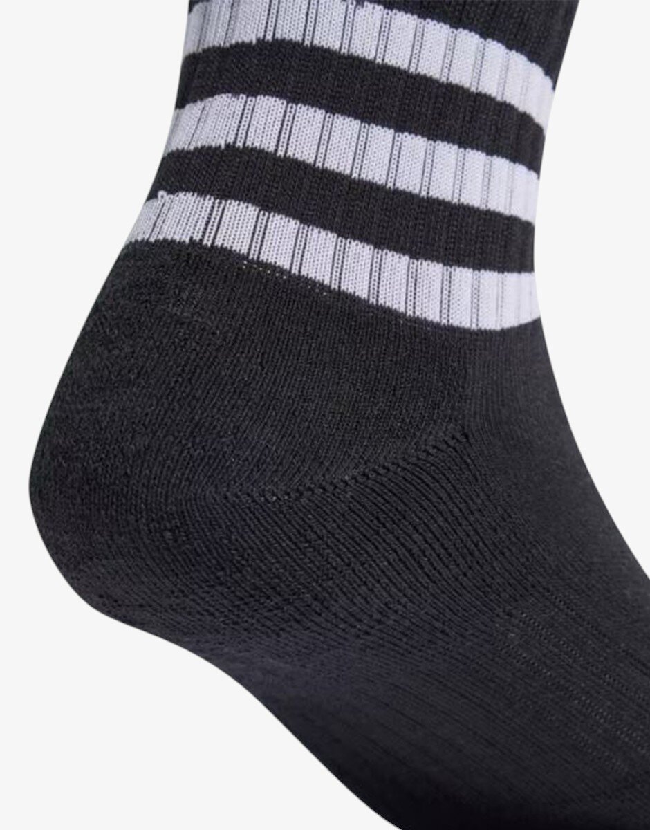 adidas 3 Packs Cushioned Sportswear 3-Stripes Black