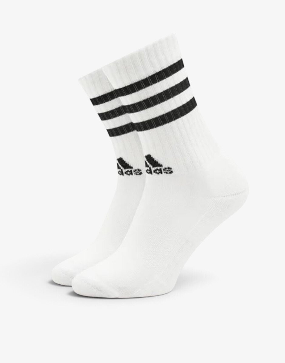 adidas 3 Packs Cushioned Sportswear 3-Stripes White