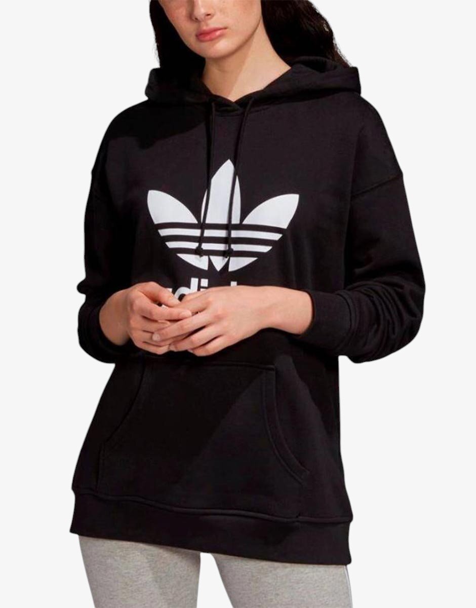 adidas Аdicolor Trefoil Regular Fit Hoodie Black