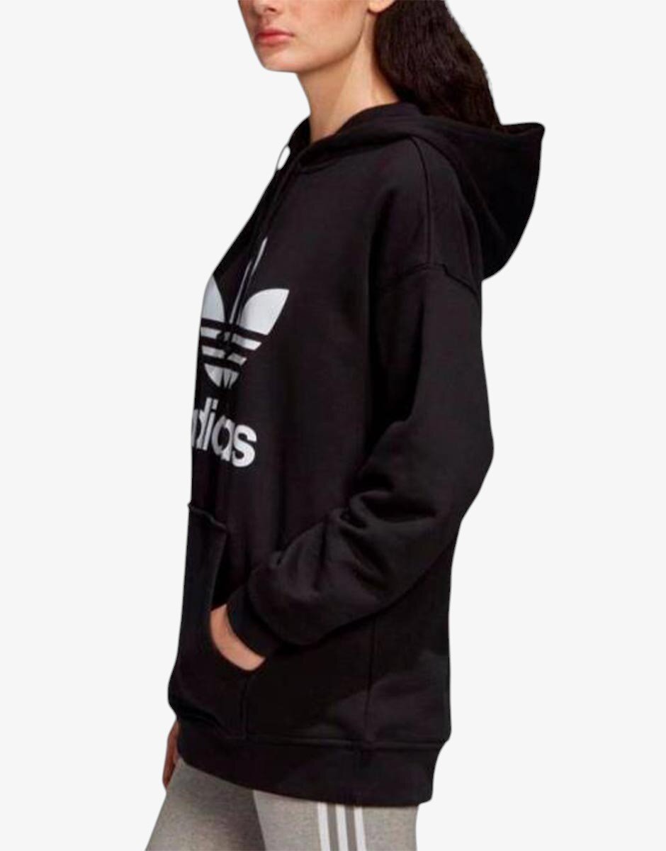 adidas Аdicolor Trefoil Regular Fit Hoodie Black