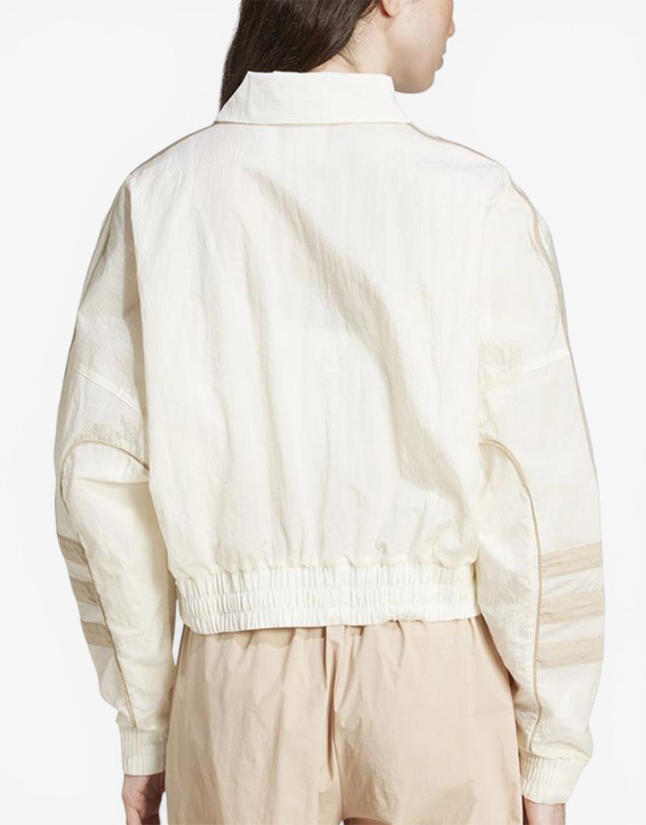 adidas Atlanta Cut Line Loose Nylon Track Top White