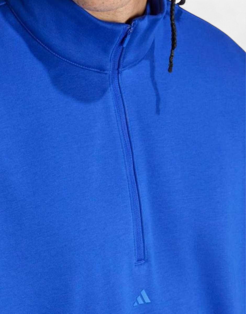 adidas Basketball Half-Zip Sweatshirt Blue