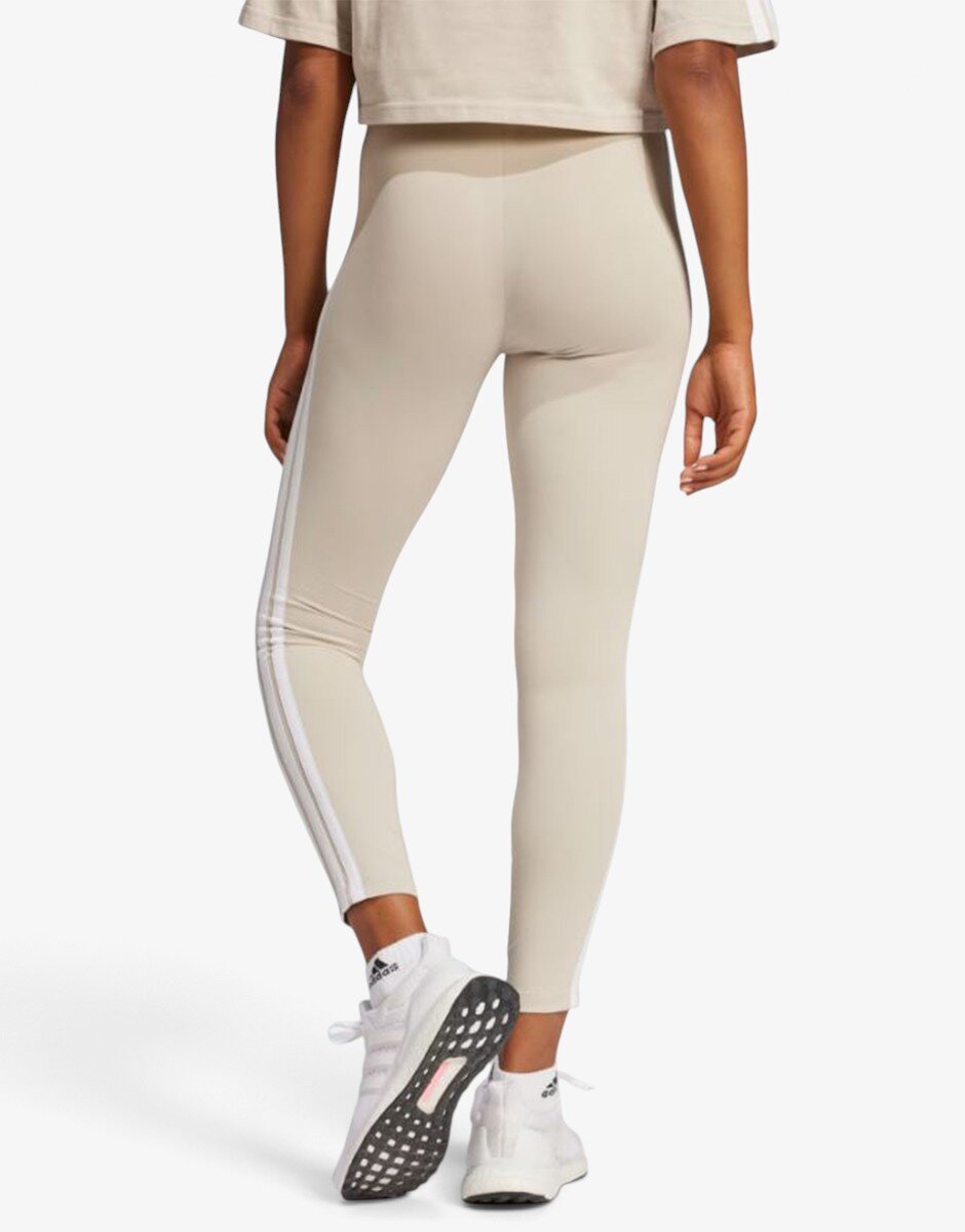 adidas Essentials 3-Stripes Cotton Leggings Pink