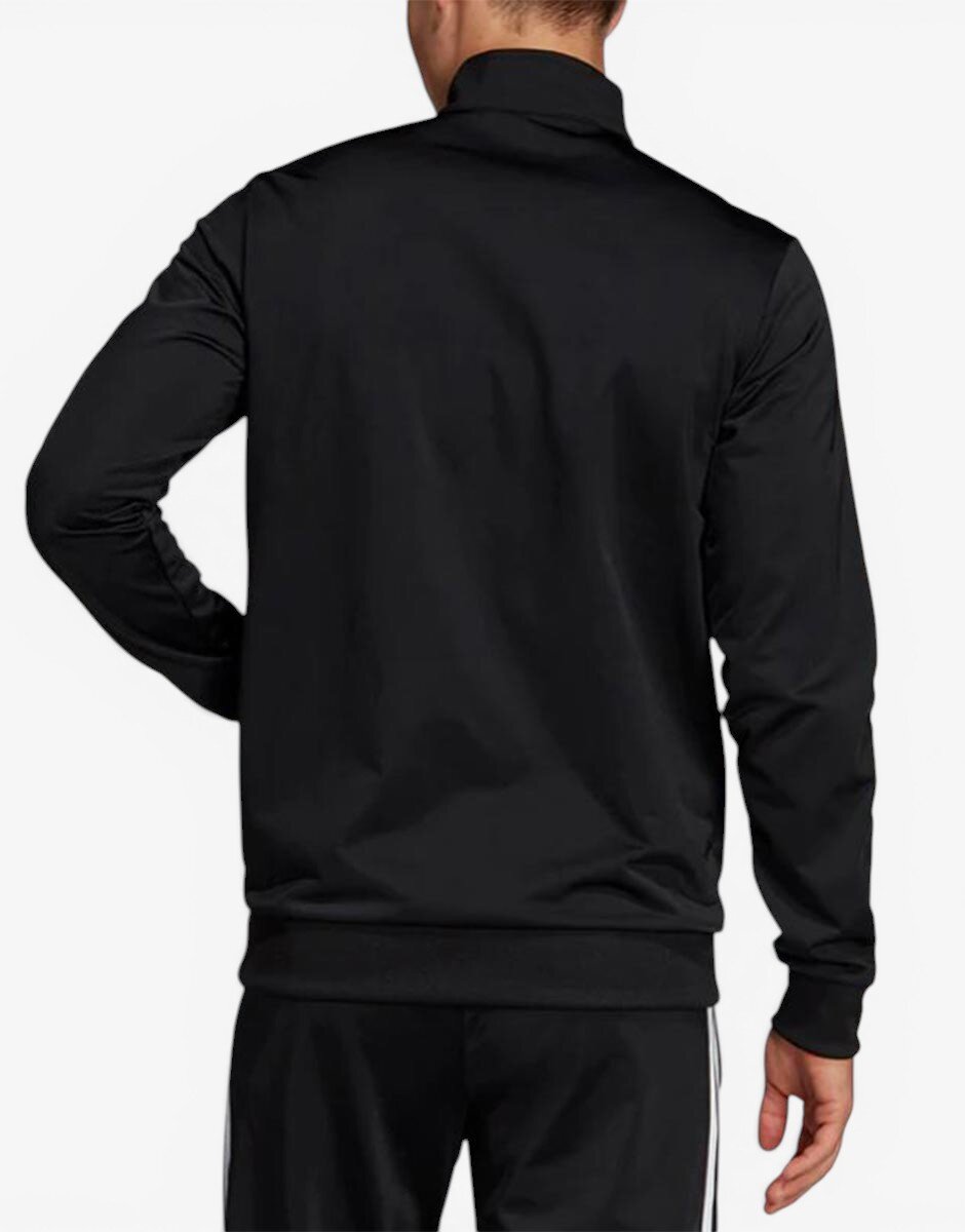 adidas Essentials 3 Stripes Tricot Jacket Black