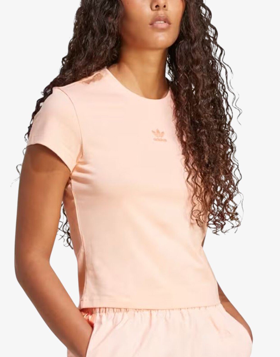 adidas Essentials Slim Tee Glow Pink