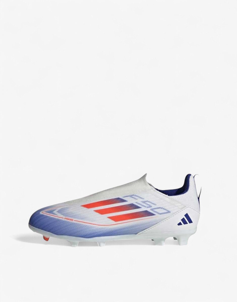 adidas F50 League Laceless Firm Multi-Ground Boots White