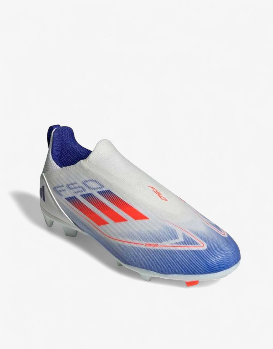 adidas F50 League Laceless Firm Multi-Ground Boots White
