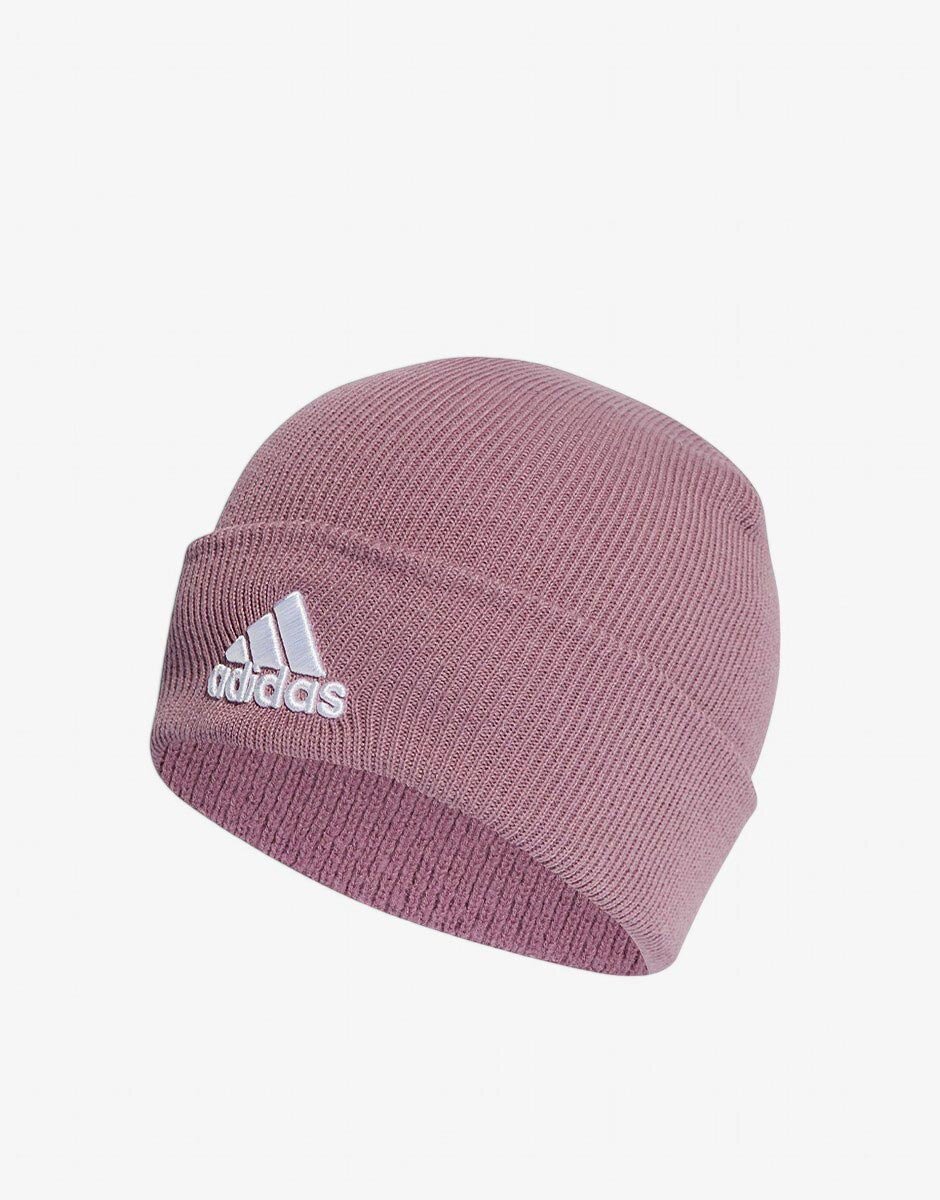 adidas Logo Cuffed Beanie Purple