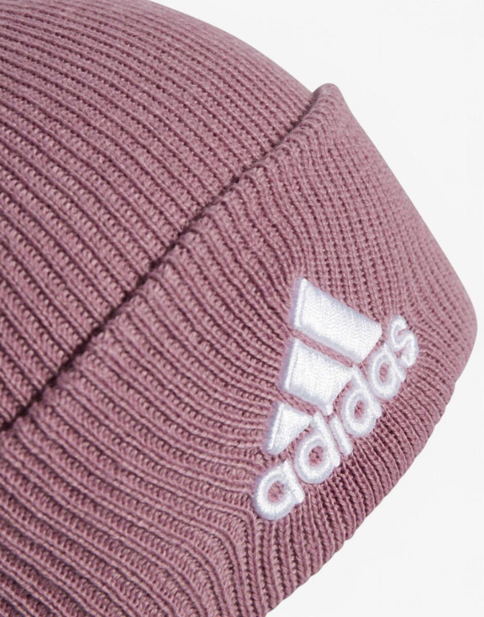 adidas Logo Cuffed Beanie Purple