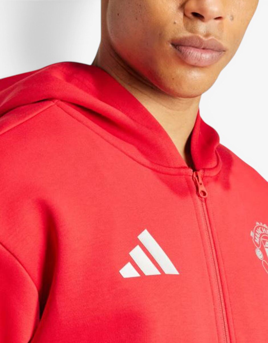 adidas Manchester United Anthem Jacket Red