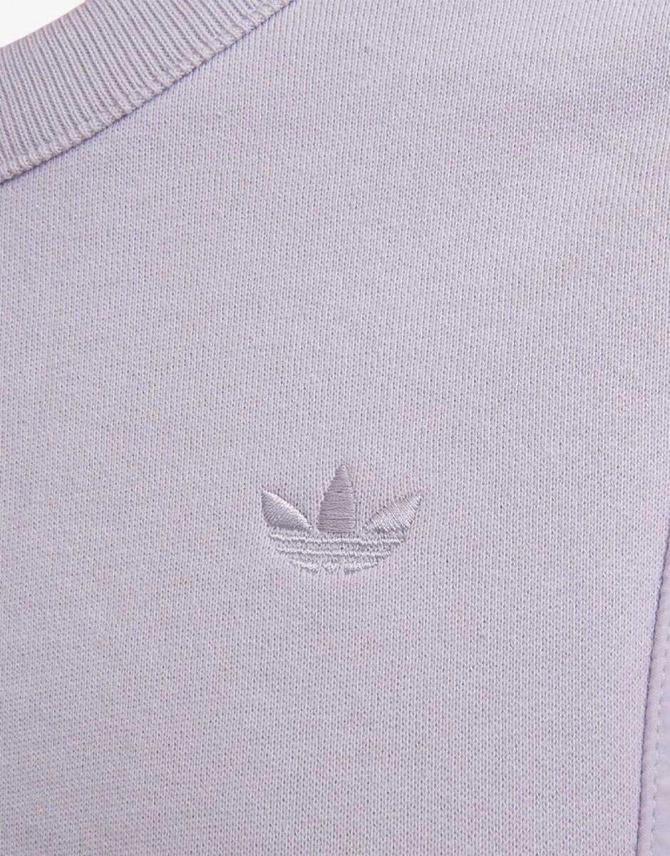 adidas Originals Embroidered Logo Crew Neck Sweatshirt Purple