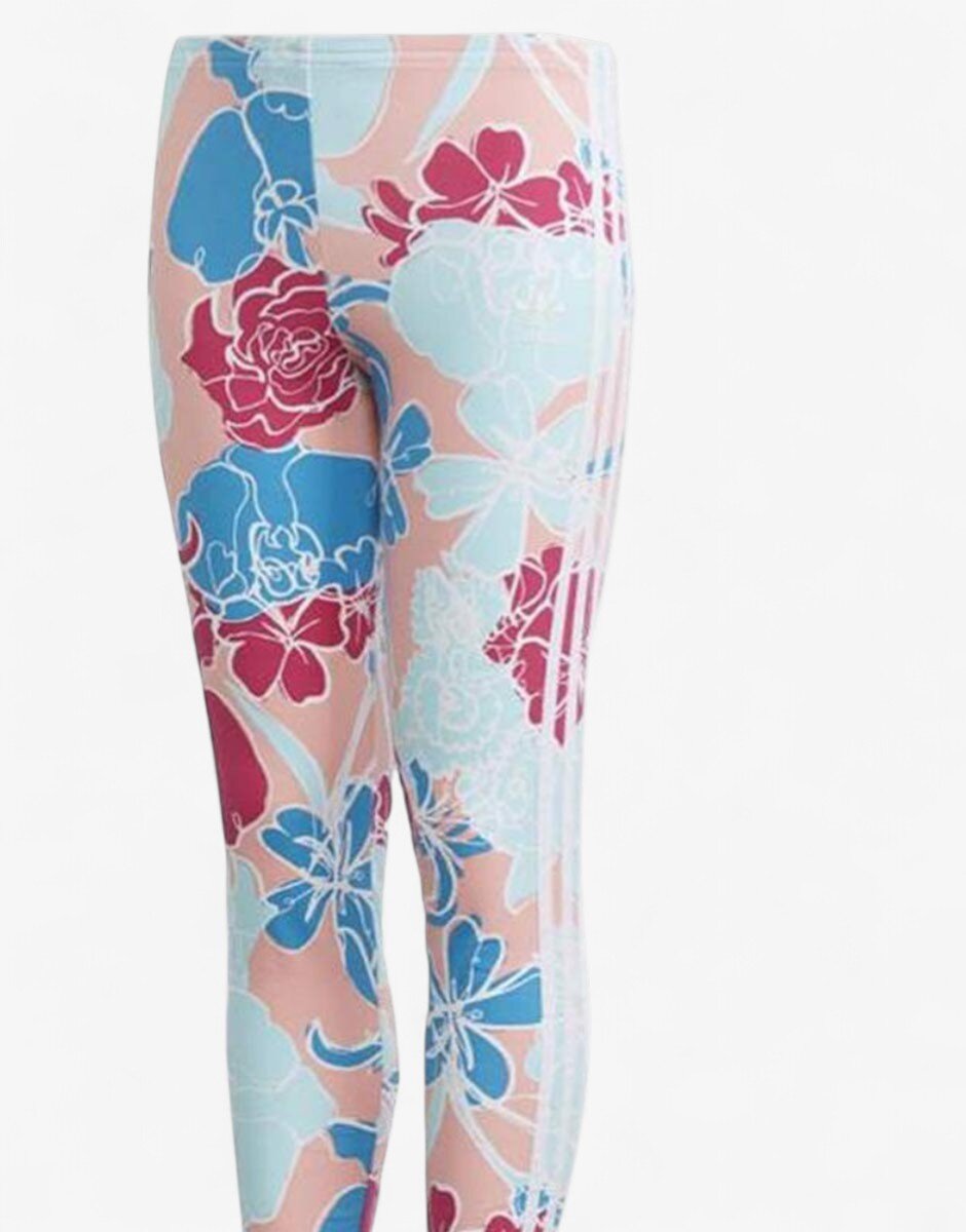 adidas Originals Floral All Over Print Leggings Mulicolor