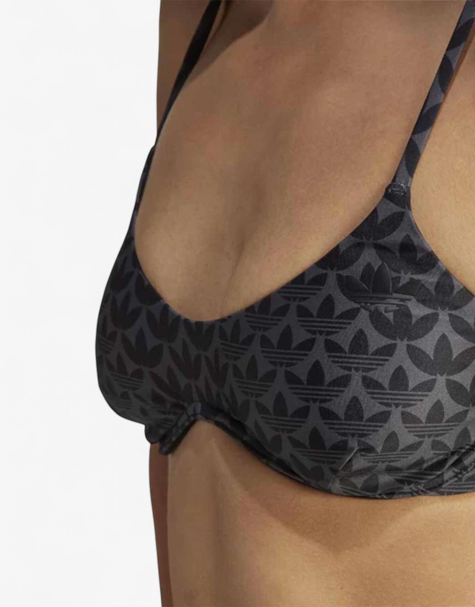 adidas Originals Monogram Swim Top Black/Grey