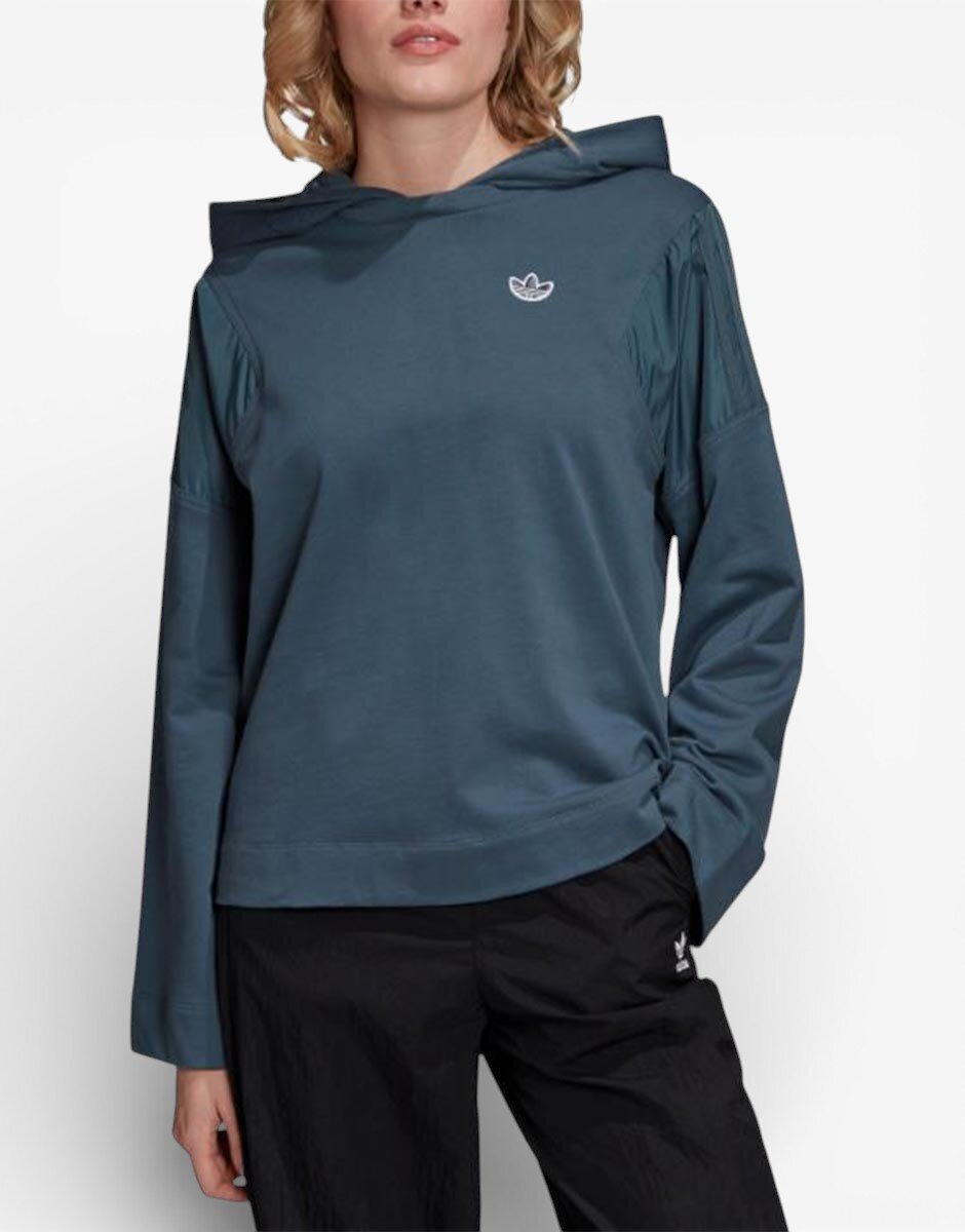 adidas Originals Solid Logo Hoodie Blue