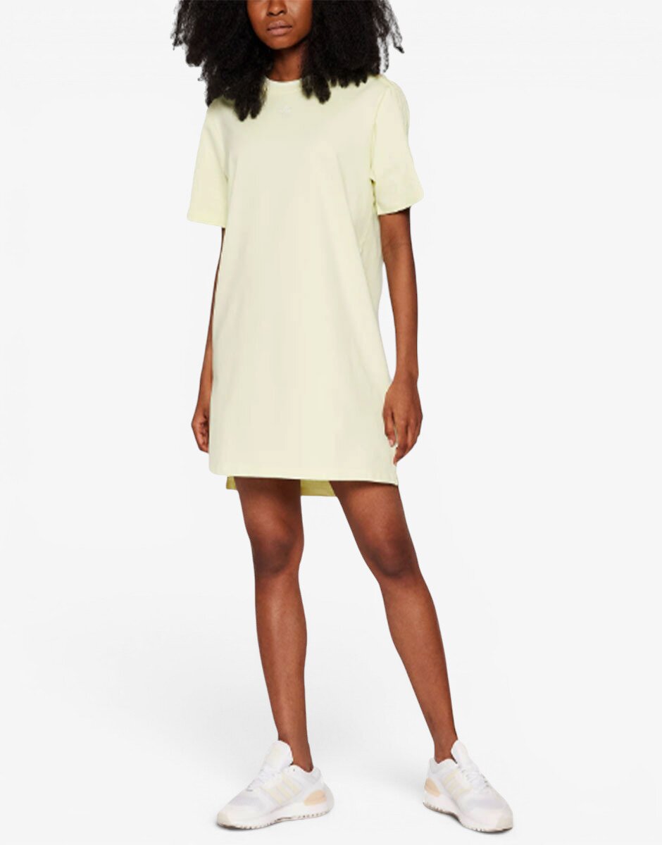adidas Originals Tennis Luxe Tee Dress Yellow
