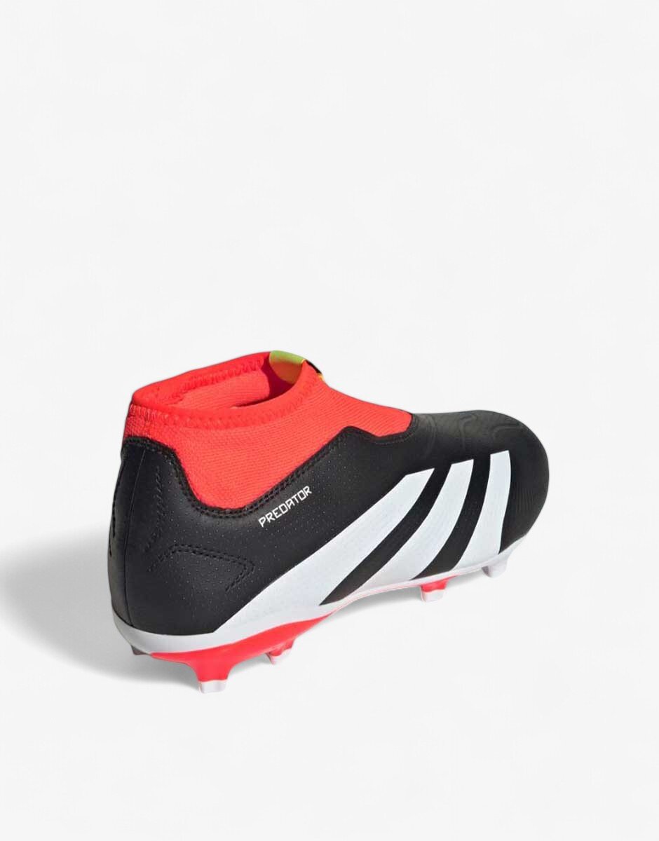 adidas Predator 24 League Laceless Firm Ground Boots Black/Red