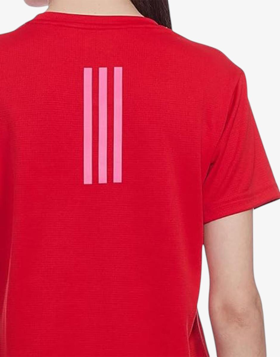 adidas Printed Round Neck Tee Red