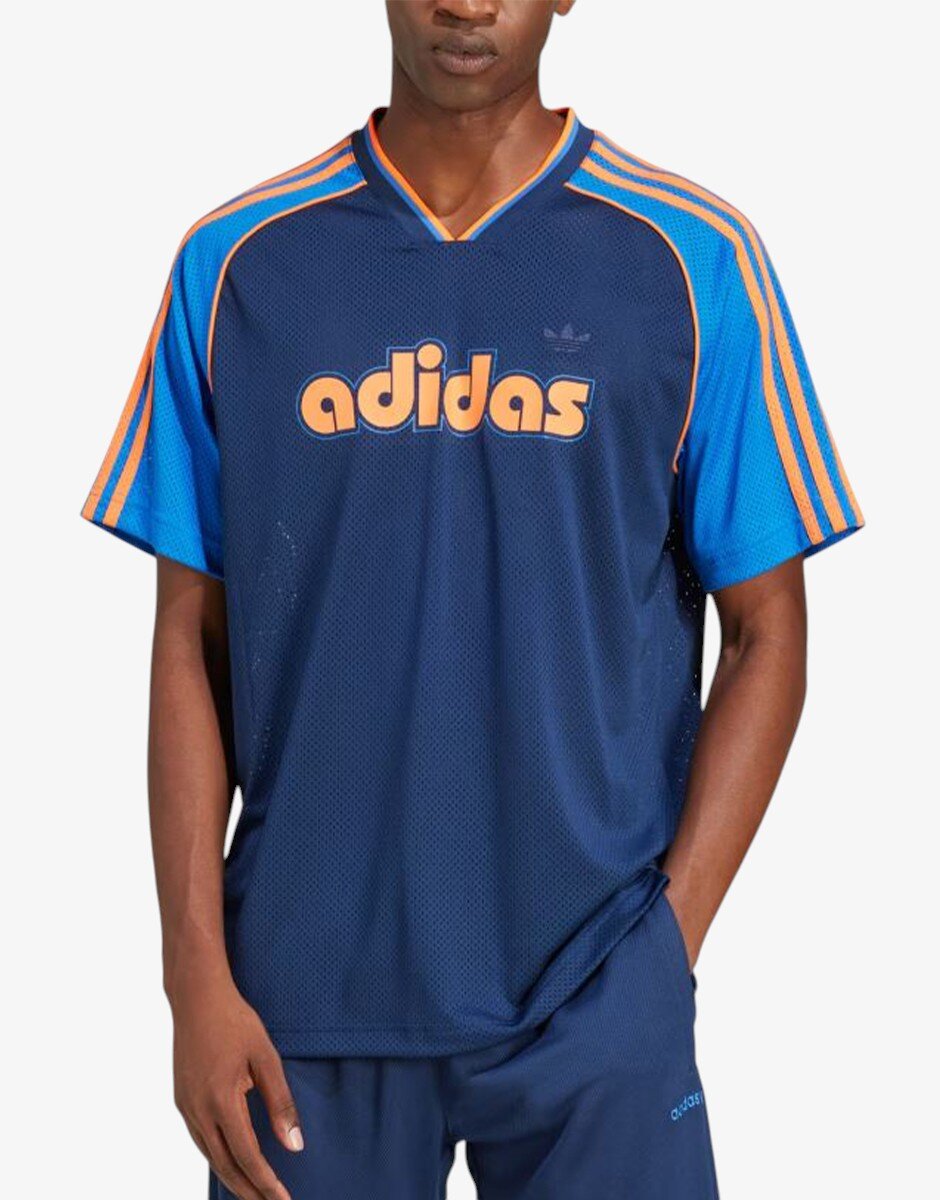 adidas Short Sleeve Jersey Tee Blue