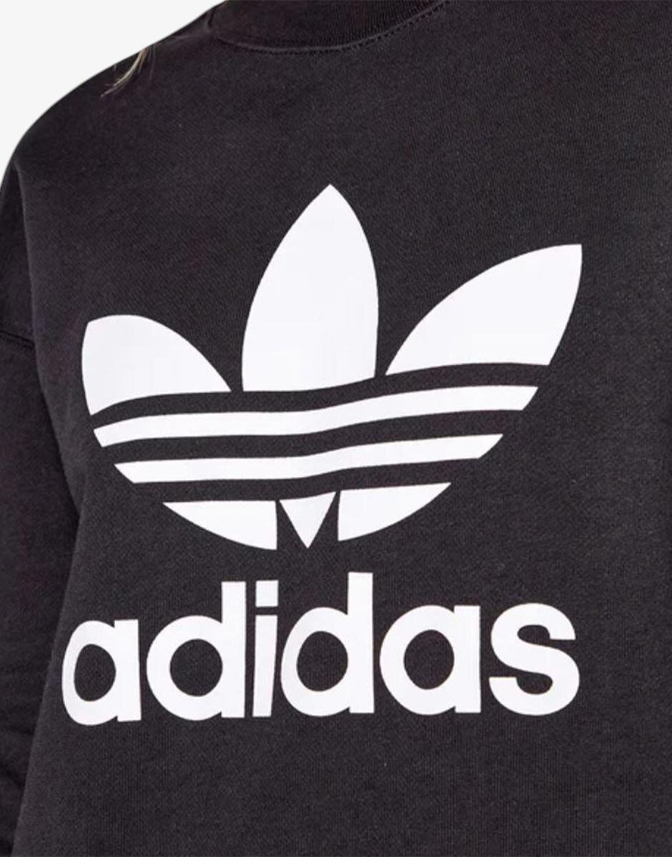 adidas Trefoil Crew Regular Fit Sweatshirt Black
