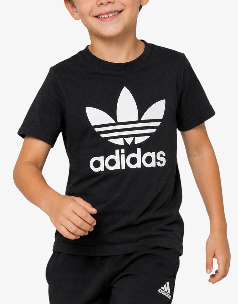 adidas Trefoil Tee Kids Black