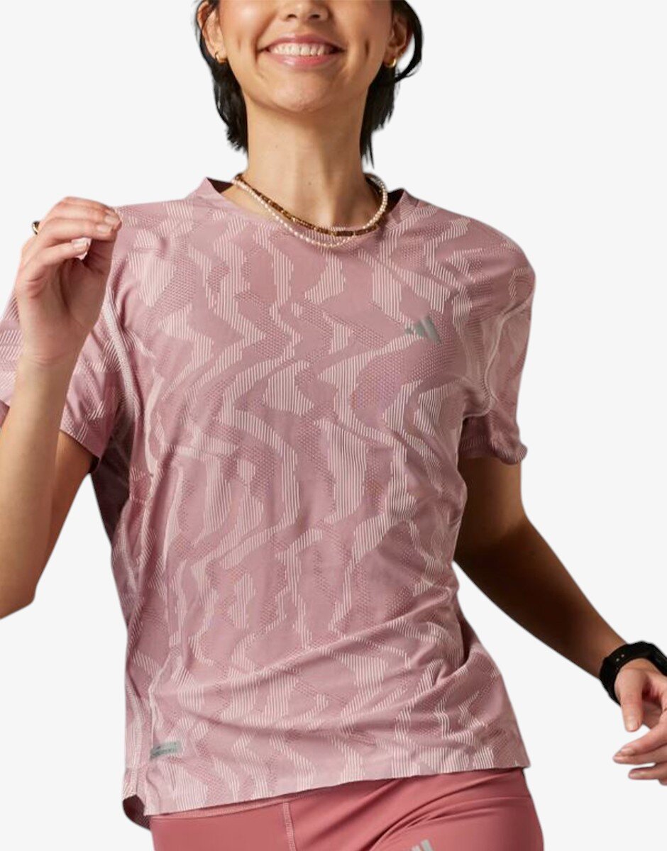 adidas Ultimate HEAT RDY Engineered Running Tee Pink