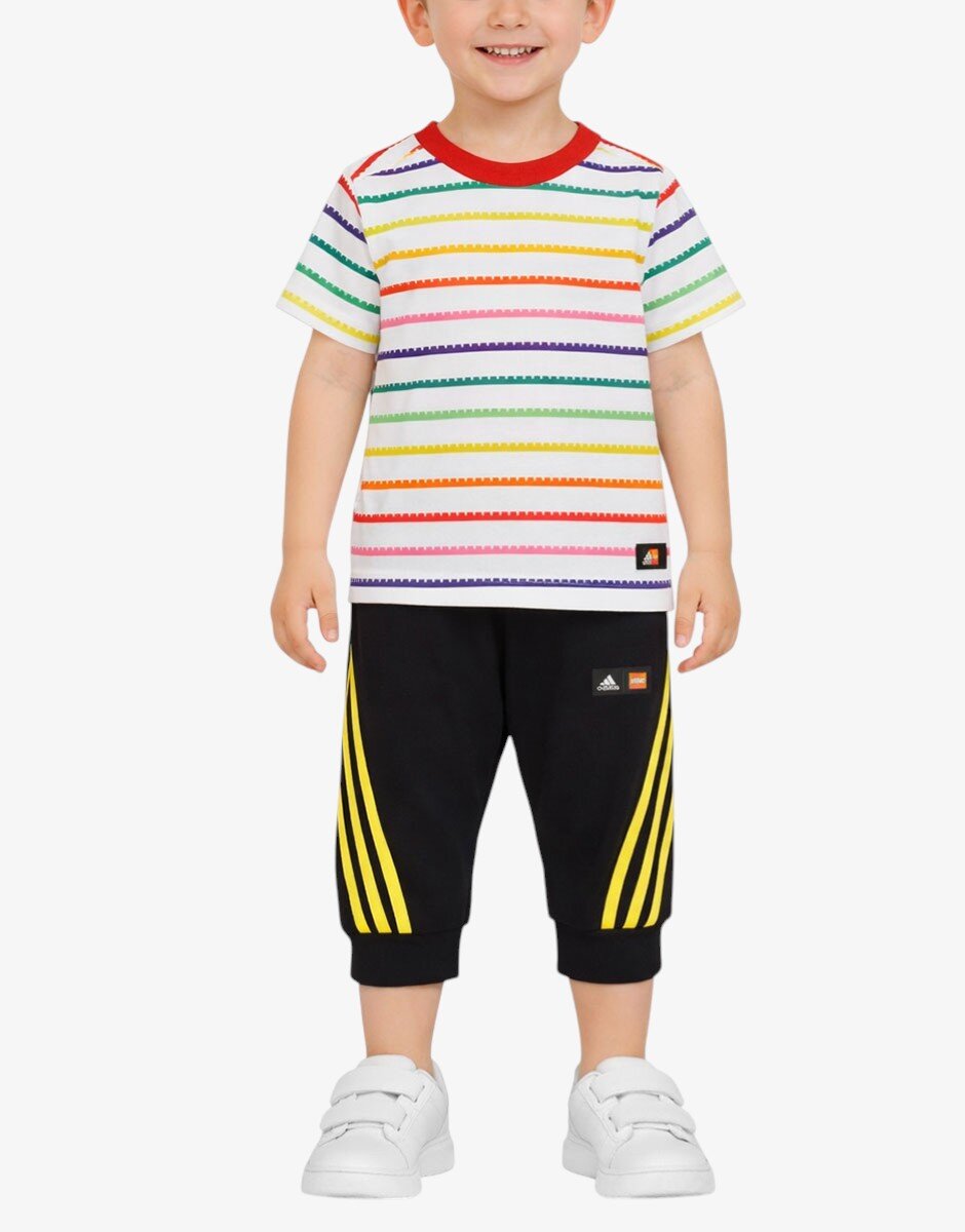 adidas x Classic Lego Tee And 3/4 Pants Set White/Multi