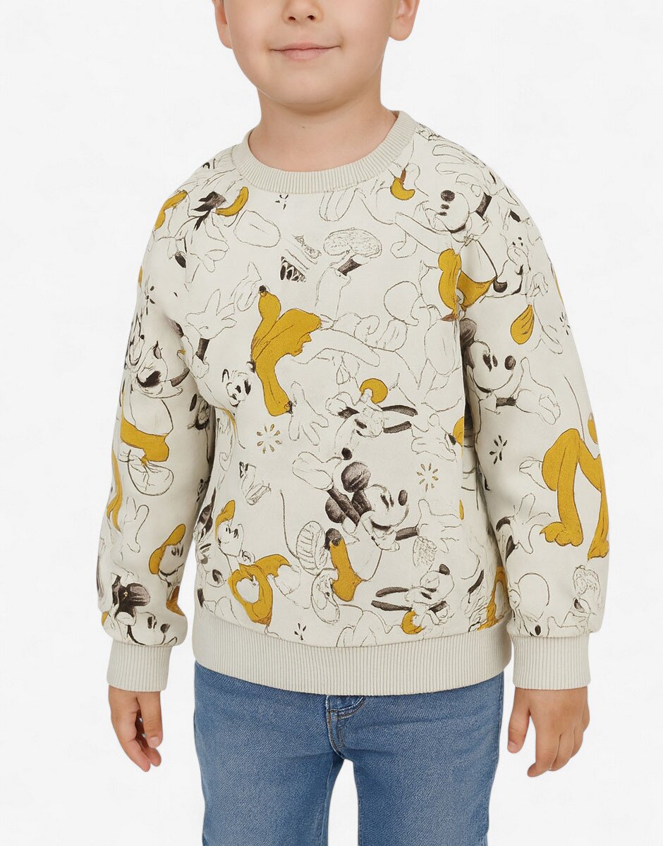 adidas x Disney Mickey Mouse Sweatshirt Off White/Yellow