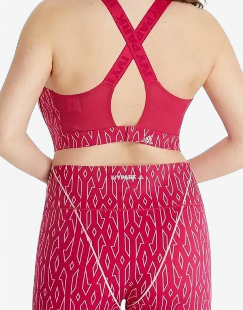 adidas x Ivy Park Medium Support Cut Out Bra Pink