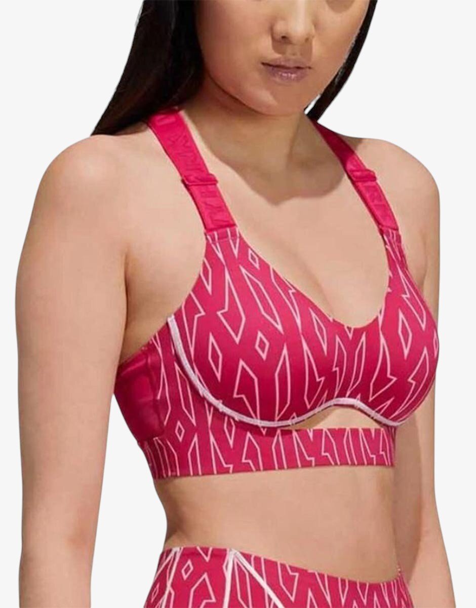 adidas x Ivy Park Medium Support Cut Out Bra Pink