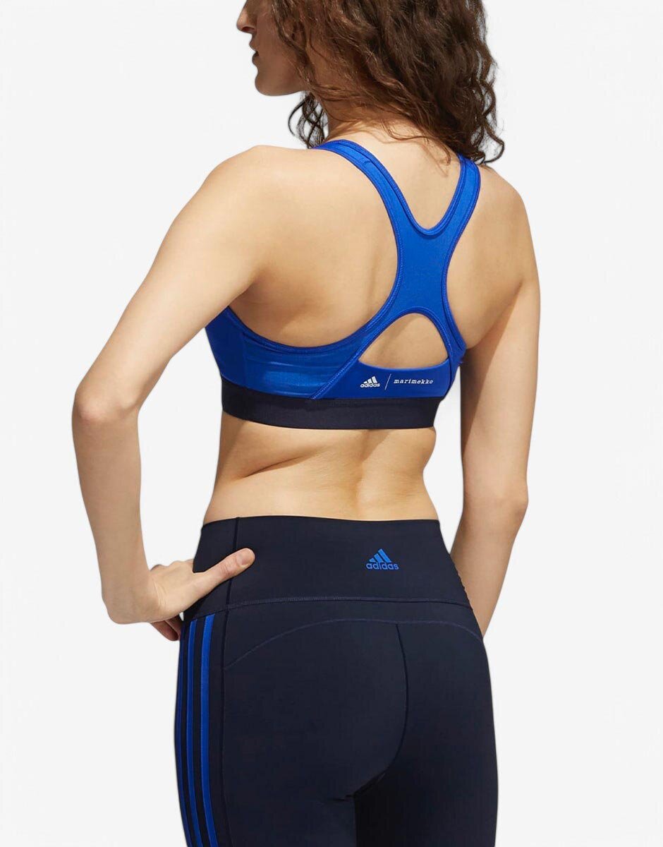adidas x Marimekko Believe This Medium-Support Bra Blue