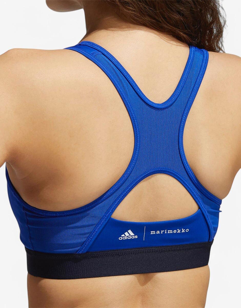 adidas x Marimekko Believe This Medium-Support Bra Blue