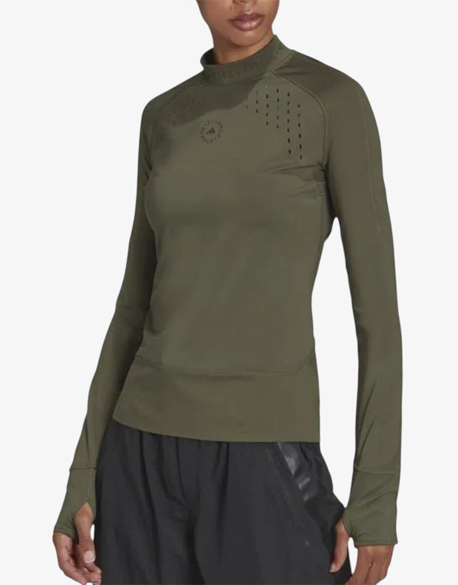adidas x Stella McCartney True Purpose Long Sleeve Top Green