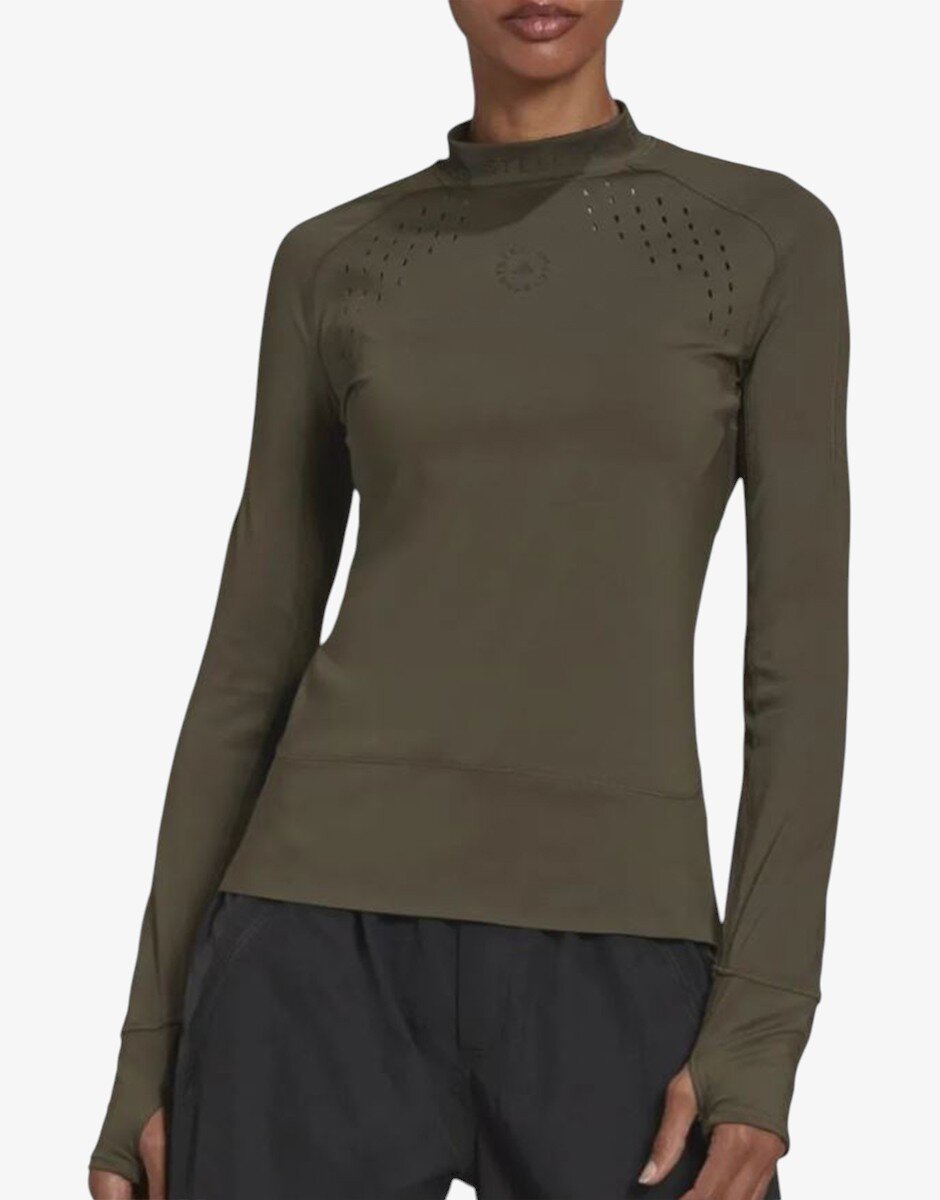adidas x Stella McCartney True Purpose Long Sleeve Top Green