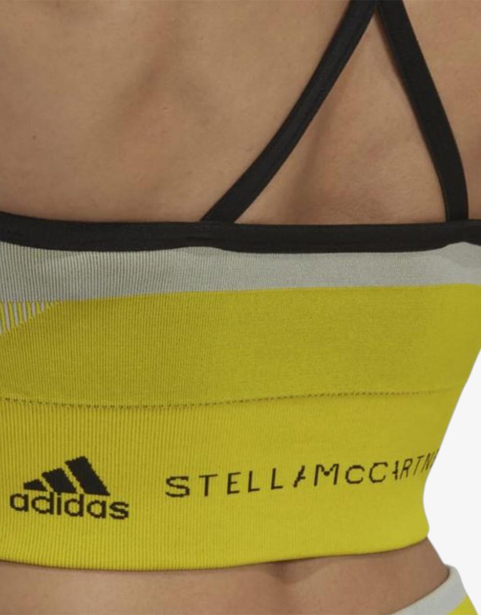 adidas x Stella Mccartney Truestrength Yoga Knit Bra Yellow/Green
