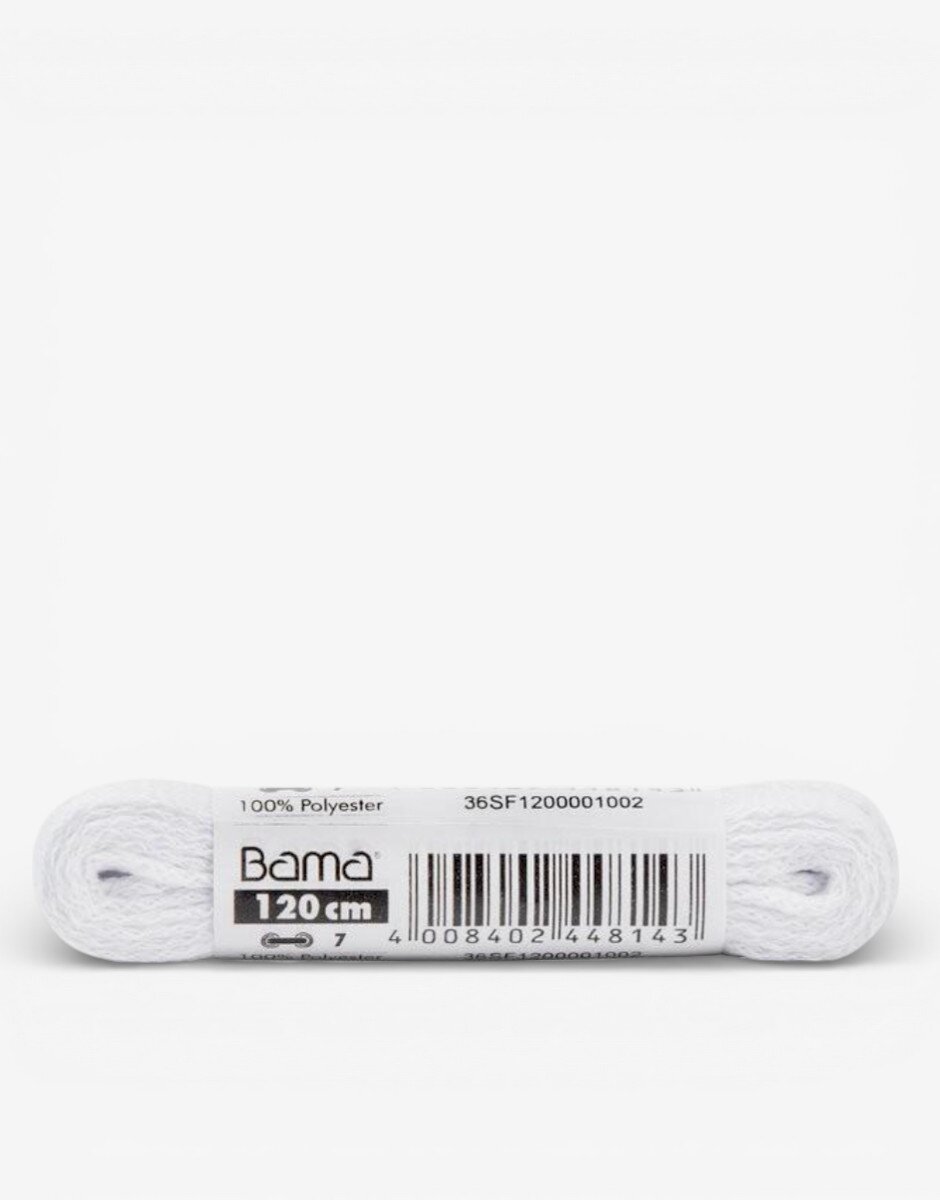 BAMA Flat Laces White 120cm