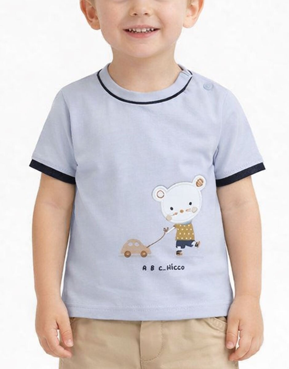 Chicco Boys Knitted Tee Light Blue