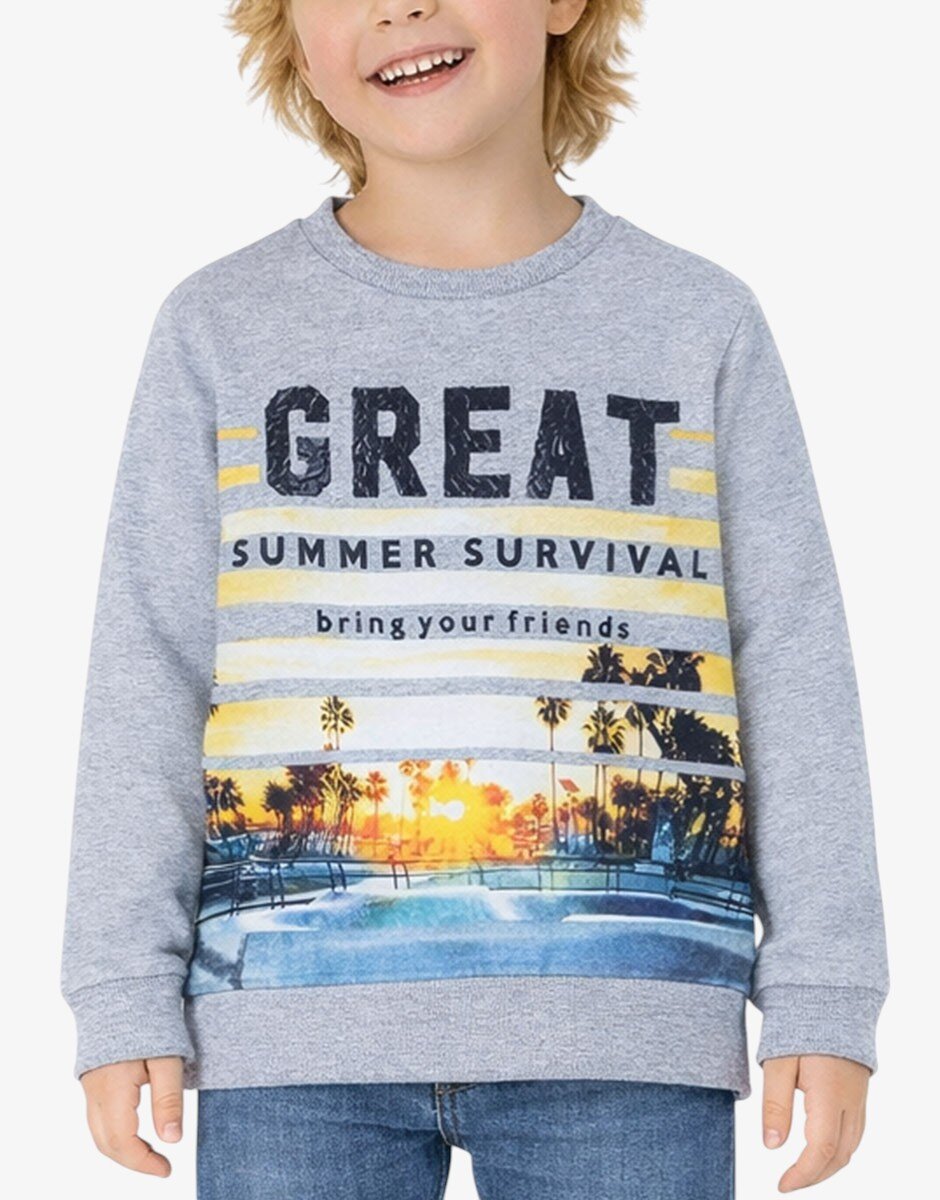 Chicco Boys Sweatshirt Light Grey