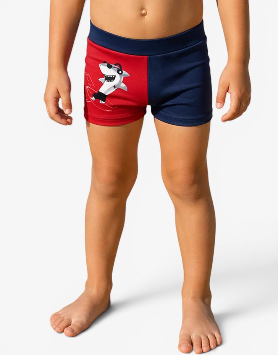 Chicco Boys Swim Shorts Blue/Red