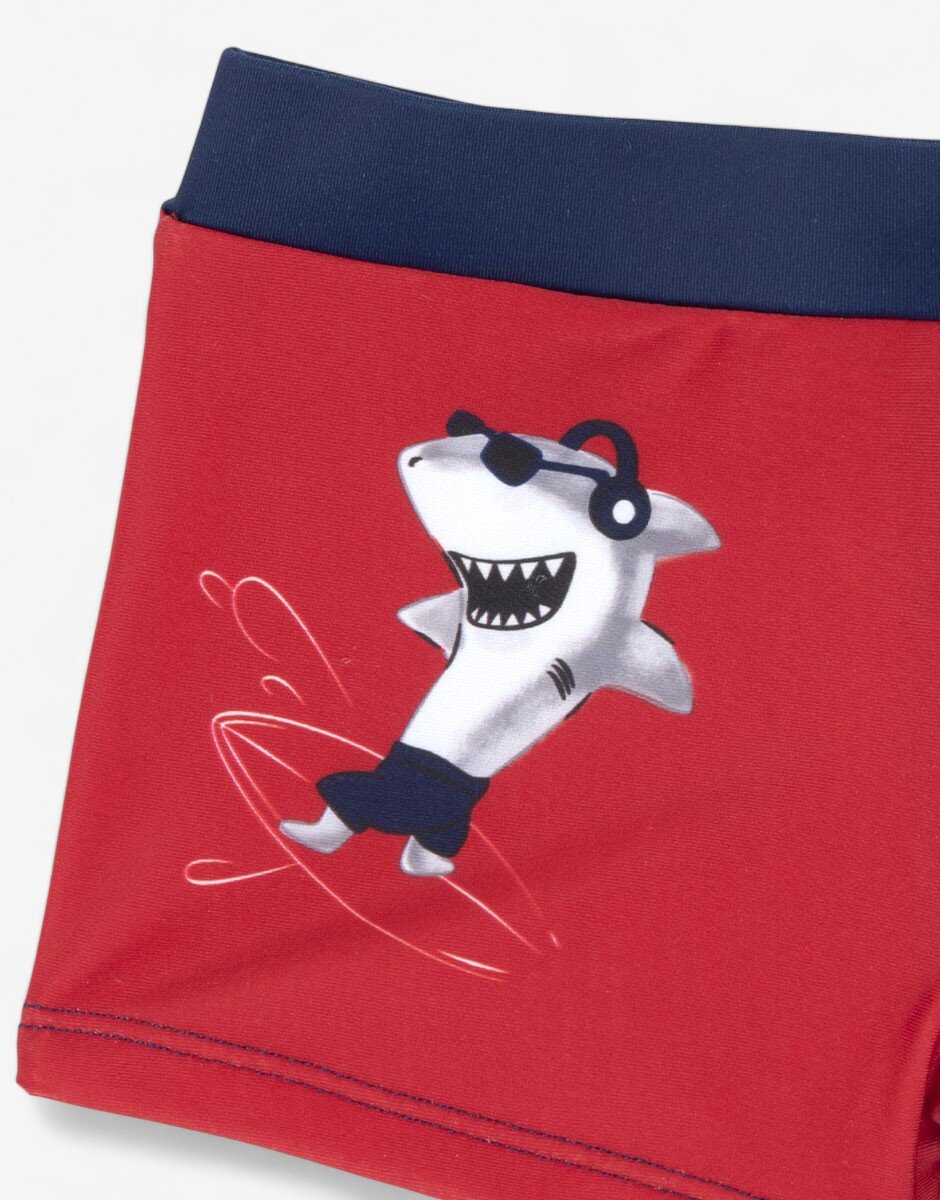 Chicco Boys Swim Shorts Blue/Red