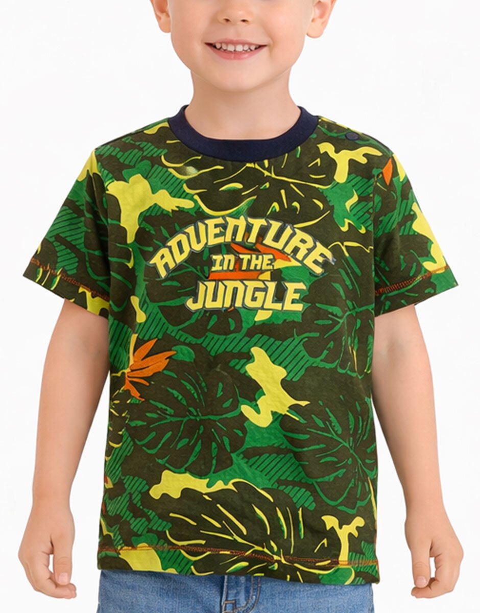 Chicco Boys Tee Green/Multi